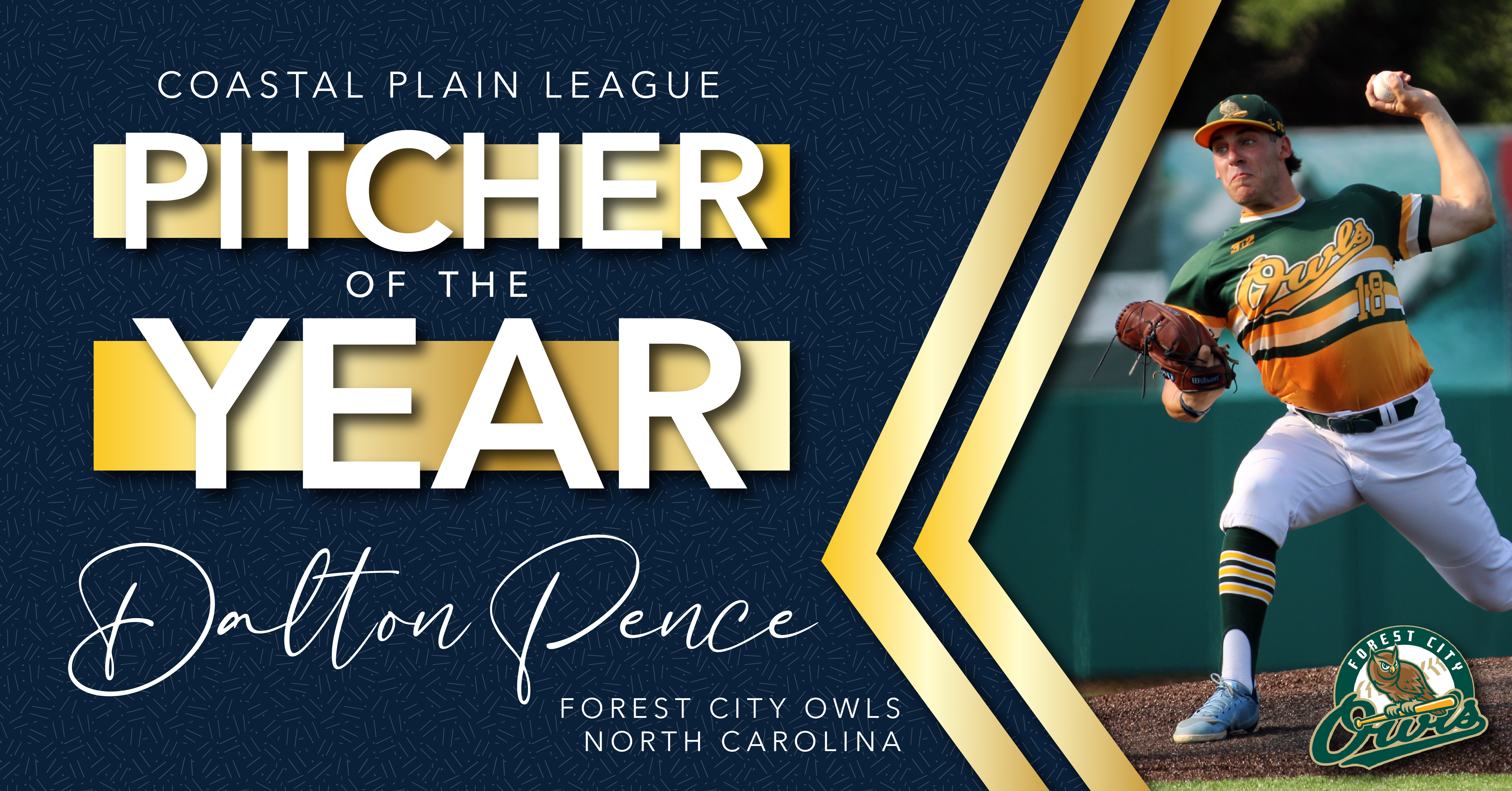 Dalton Pence Named 2022 Coastal Plain League Pitcher of the Year