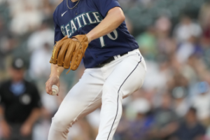 Adcock Makes Mariners History in Debut
